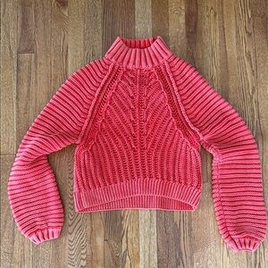 Free People cable knit Turtleneck Sweater